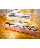 6 Chocolate covered strawberries 