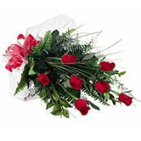 6 Long Stem Roses Wrapped Graduation