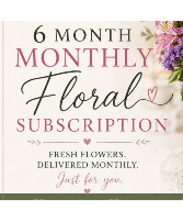 6 months of beautiful florals delivered monthly!! Designer's Choice