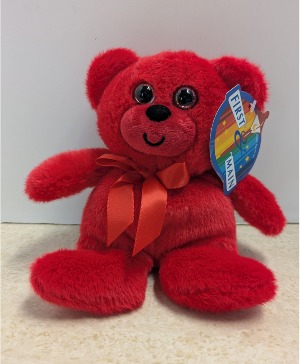 6" Red Rainbow Bear NFS-1481  