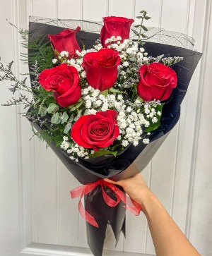Half Dozen Red Rose Bouquet  