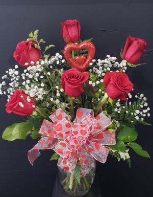 6 Roses Arranged Roses