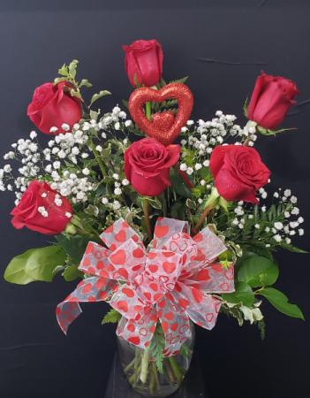 6 Roses Arranged Roses