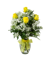 6 Yellow Roses Roses