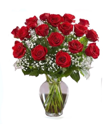 18 / 60cm Long Stem Roses Deluxe Arrangement