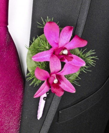Purple Paradise Prom Boutonniere in Albany, NY | Ambiance Florals & Events