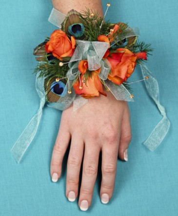 Flirtatious Feathers Prom Corsage in Albany, NY | Ambiance Florals & Events