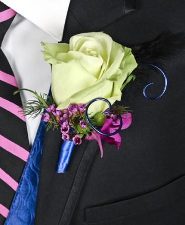 A Night to Remember Prom Boutonniere in Albany, NY | Ambiance Florals & Events