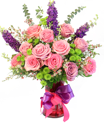 Young Love Vase Arrangement  in Cincinnati, OH | Reading Floral Boutique