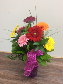 Sunny Days Gerbera Arrangement  Fresh Flowers