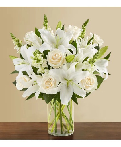 191166 Classic All White Arrangement in Beaufort, SC - CAROLINA
