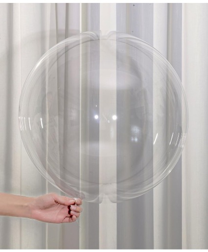  9ich ,12,& 18inch Clear Boba Helium  Balloons