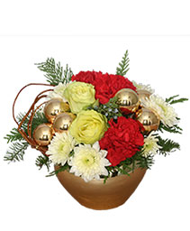GOLDEN LUSTER Holiday Arrangement