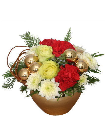 GOLDEN LUSTER Holiday Arrangement