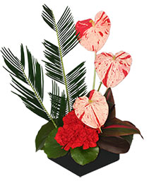 SPLASHED WITH STYLE Floral Centerpiece