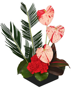 SPLASHED WITH STYLE Floral Centerpiece