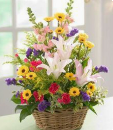 A Basket Full Of Pretty      FHF-29 Basket Arrangement