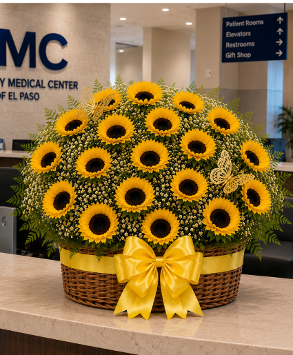 A Basket Full of Sunshine Call Us for Faster Service & Daily Specials: (915) 303-8500 Text Us to Order Anytime: (915) 505-3708 Your trusted source for Flowers & Delivery in El Paso TX 