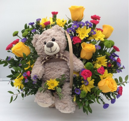 A Beary Bright Birthday Basket 