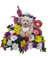 A Beary Special Get Well FHF-G23 Fresh Flower Keepsake local only