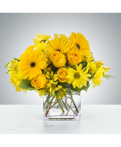 A Burst of Sunshine Vase Arrangement  Substitutions Maybe Necessary