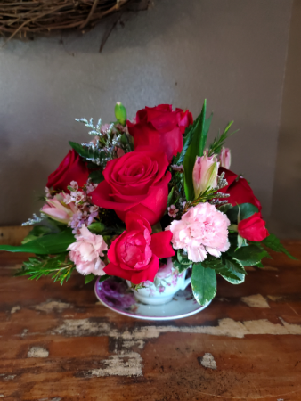 A cup of tea please Vase arrangement 