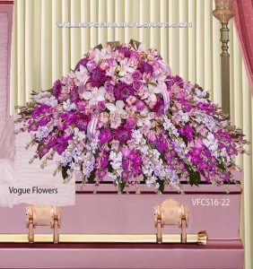 A Divine Journey Sympathy Casket Spray