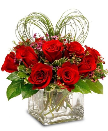 A Dozen Cubed Floral Arrangement