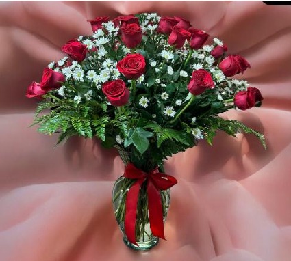 Arrangement Of  Red Roses 