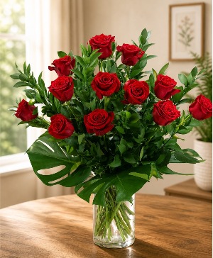 A Dozen Reasons I Love You, Mom Vase of Flowers