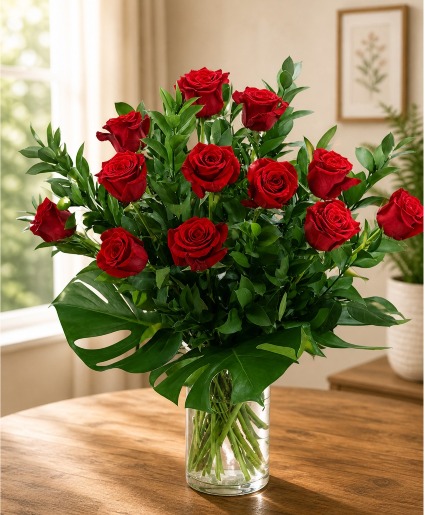 A Dozen Reasons I Love You, Mom Vase of Flowers