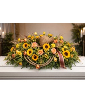 A Final Days Work Casket Spray