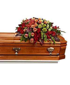 A Fond Farewell Casket Cover