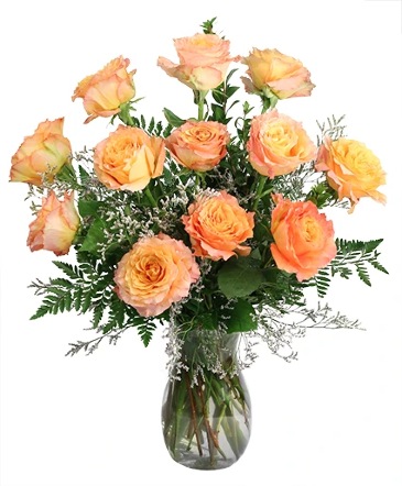 A Free-Spirit Dozen Rose Arrangement in Aurora, NE | The Old Homestead Market and Floral