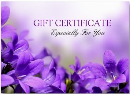 A Gift Certificate Gift Certificate for Flower Bouquets & Gifts