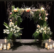 A Greenery Garden Arbor willow/ greens /flowers