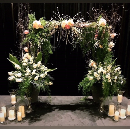 A Greenery Garden Arbor willow/ greens /flowers