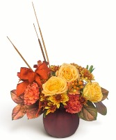 A Happy Harvest Colored Pumpkin Vase