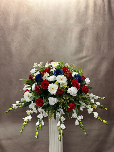 A legacy Remembered Silk Casket Spray in Cleveland, TX | EASY STREET FLORIST