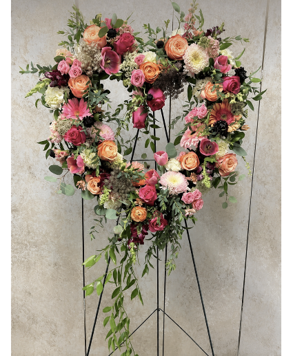 A Life in Full Bloom Luxury standing wreath