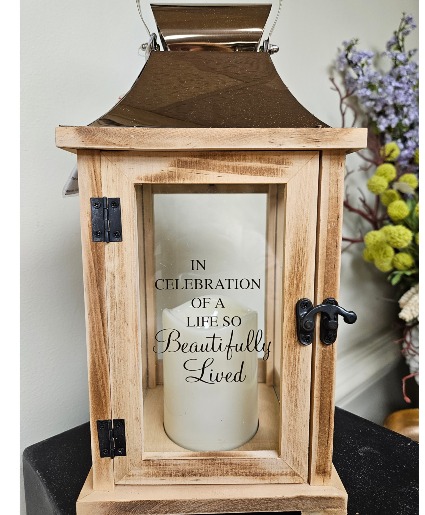 "A Life So Beautifully Lived" Lantern Keepsake Lantern
