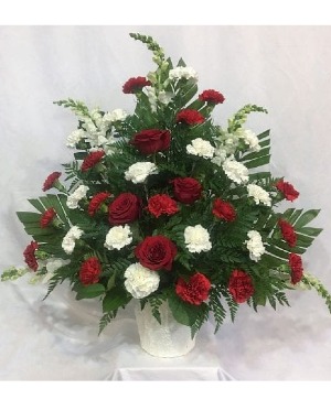 A Life Well Lived  FS-319 Fresh Flower Funeral Arrangement