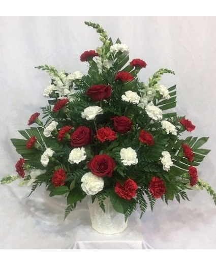 A Life Well Lived  FS-319 Fresh Flower Funeral Arrangement