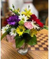 A little Something - 918 (flowers/colours may vary Vase arrangement 