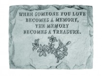 A Memory is a Treasure Gray Stone - including stand