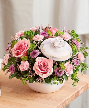 A Mother's Love Canister  Reads: If Mothers were flowers I'd pick you