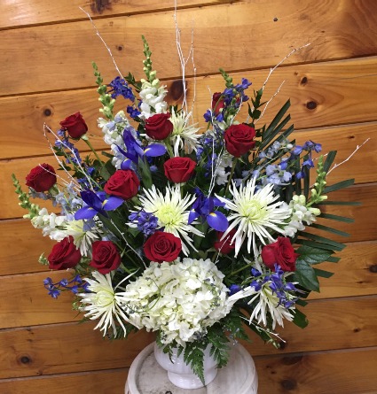 A Patriotic Touch Urn Arrangement