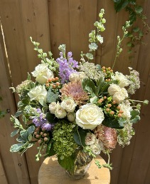 A Pinch of Pastels vase arrangement 