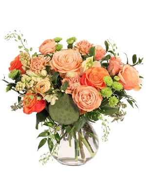 A Pinch of Peach Floral Arrangement 