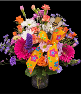 A POP of COLOR Vase arrangement 
